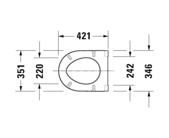 Сиденье для унитаза с крышкой Duravit STARСK 3 SOFT CLOSE 0063890000 00000003838 – изображение 3