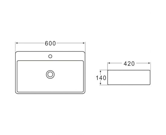 Керамическая накладная раковина BelBagno BB1338 – изображение 4