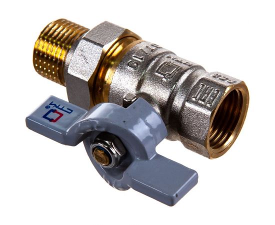 Шаровой кран СТМ СТАНДАРТ 1/2"", с накидной гайкой, бабочка CWAFM012 – изображение 4