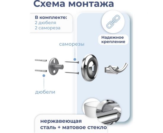 Угловая стеклянная полочка Fora DROP FOR-DP035 – изображение 4