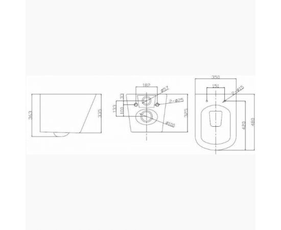 Подвесной унитаз BelBagno DUE безободковый с сиденьем Soft Close BB3103CHR/SC – изображение 7