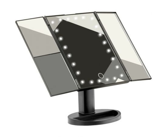 Настольное 3d зеркало с подсветкой и с увеличением BRADEX для макияжа, раскладное, 24 led лампы KZ 1267 – изображение 10