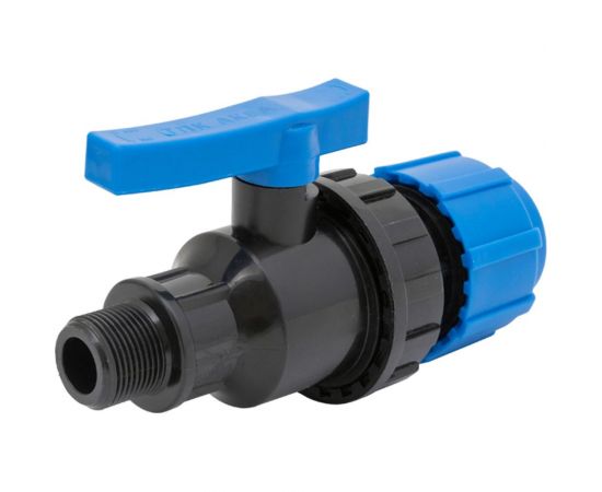 Шаровой компрессионный кран ПОЛИТЭК НР разъемный d 20x3/4 ТПК-АКВА, 553222034 