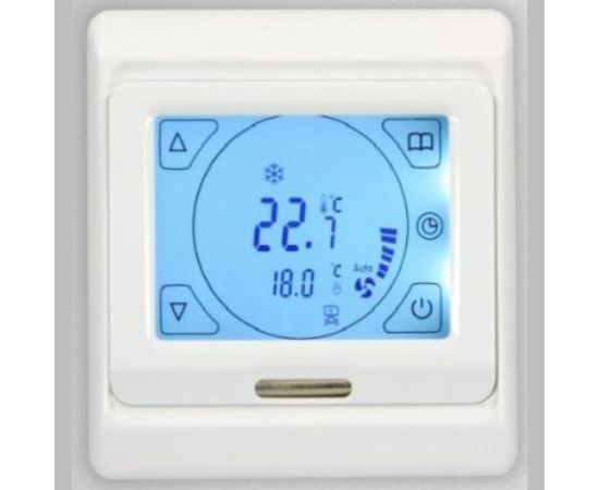 Терморегулятор для тёплого пола ТеплоСофт сенсорный E91.716 белый 91716 