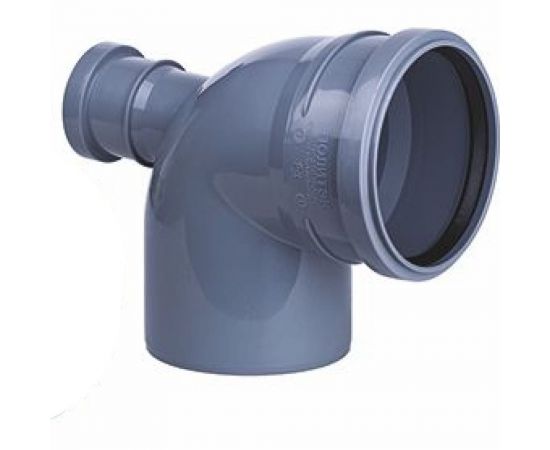 Отвод ООО МультиМирПласт 110/50/87.5 тыл серый ОТВ ВК 110/50/87.5 ТЛ 