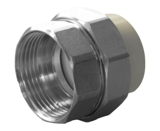 Разъемная муфта ПОЛИТЭК с внутр.рез. 32x3/4 PPR, серый 9801003234с 