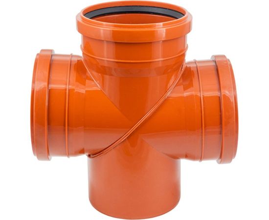 Крестовина ПОЛИТЭК однопл. 110x110x110/87 (наруж.), 110110187 