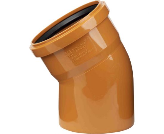Отвод ООО МультиМирПласт 110x30 SN4 рыжий ОТВ НК 110/30 SN4 