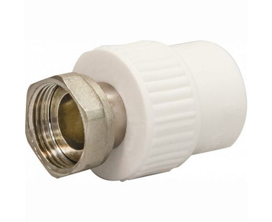 Комбинированная муфта СТМ ПЛАСТ PP-R, с накидной гайкой, с внутренней резьбой, DN 20х3/4"" CPAS2034 