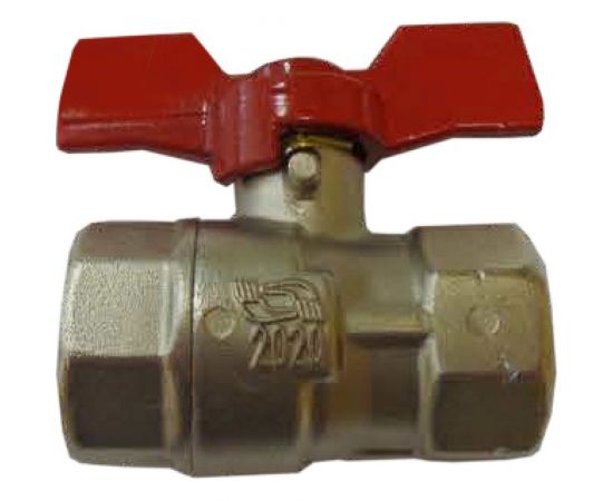 Кран шаровой муфтовый латунный НЗГА КШ-15 Вода ВхВ р 00-00000412 