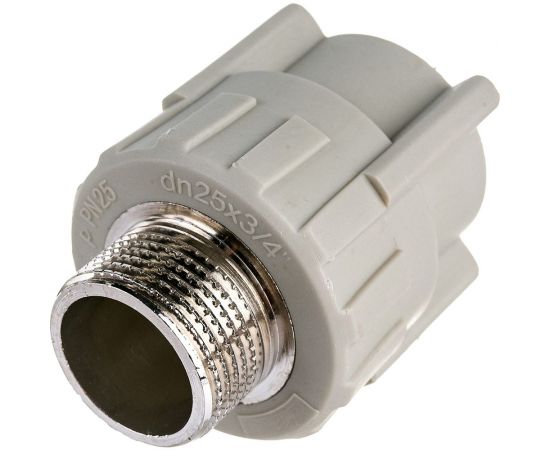 Полипропиленовый переходник Гроссис НР 25-3/4" 0301777 – изображение 2