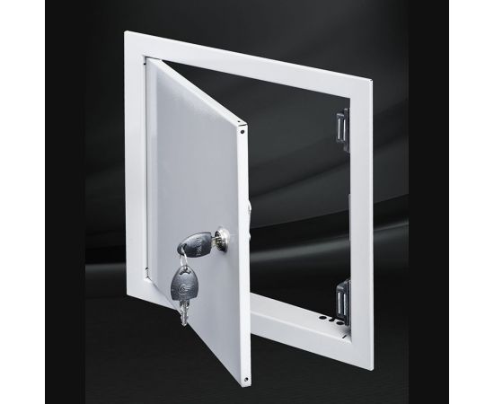 Ревизионная металлическая люк-дверца ВИЕНТО с замком 250x300 ДР2530МЗ – изображение 3