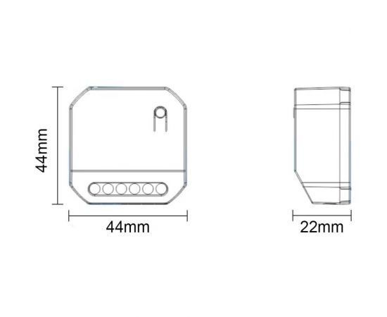 Умное реле GRITT Core 2.0 в подрозетник 2 линии 433 + WiFi 32102 – изображение 3