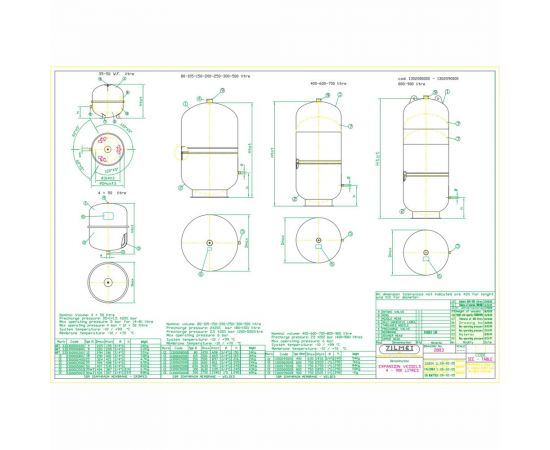 Расширительный бак CAL-PRO 500 л, 6 Бар, 1""G, красный ZILMET 1300050000 – изображение 3