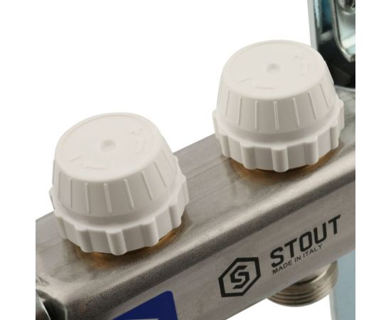 Коллектор из нержавеющей стали без расходомеров STOUT 2 выхода SMS 0922 000002 – изображение 6