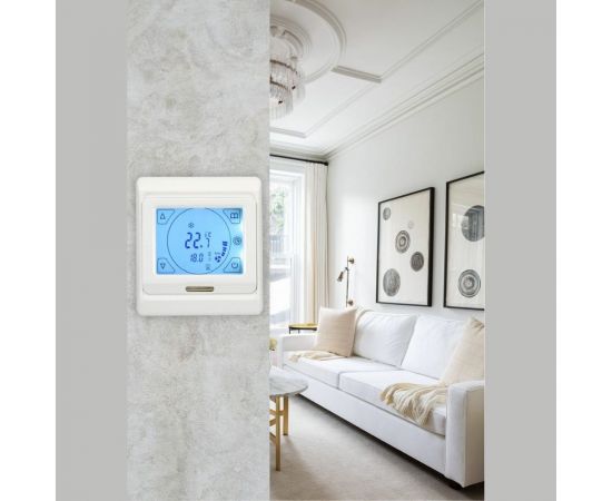 Терморегулятор для тёплого пола ТеплоСофт сенсорный E91.716 белый 91716 – изображение 7