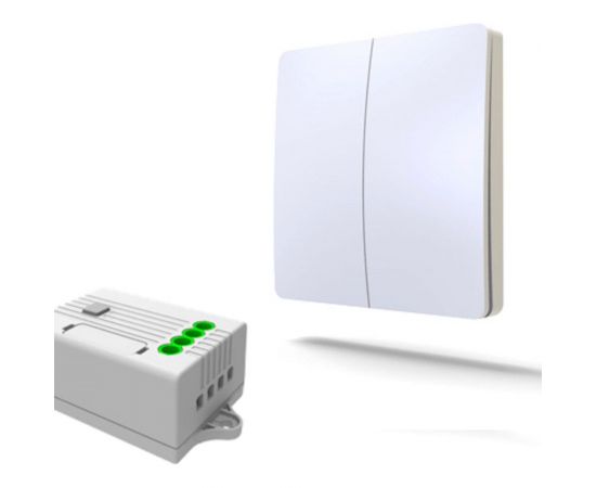 Дистанционный 2клавишный выключатель GRITT Space белый комплект: 1 выключатель IP67, 2 радиореле 1000Вт 13105 – изображение 7