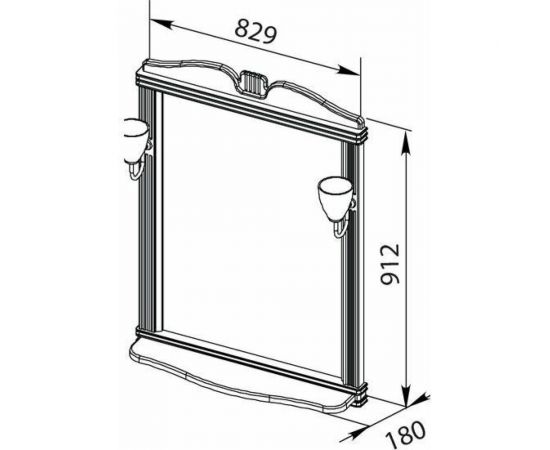 Зеркало Aquanet Николь 00180512 – изображение 8