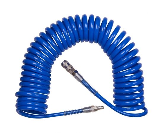 Шланг пневматический спиральный высокого давления (8x12 мм; 10 м) KING TONY 79962-10 