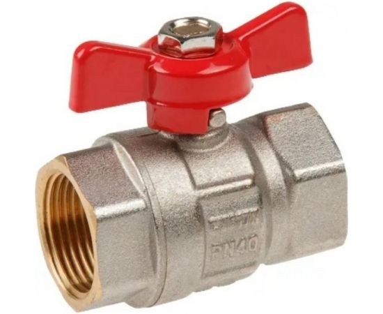 Шаровой кран AV Engineering 3/4 PN40 с внутренней резьбой, бабочка AVE092034 