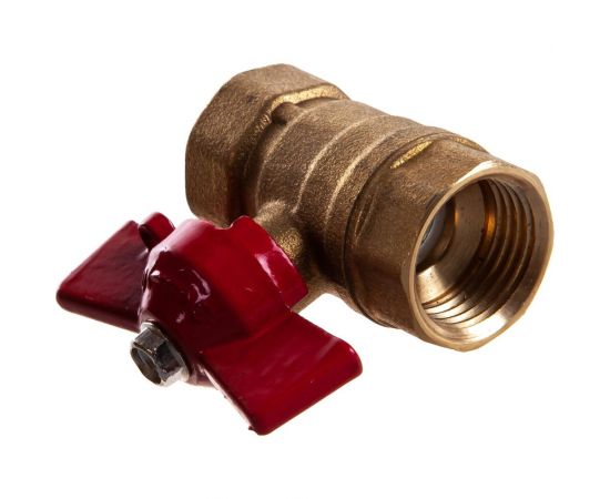 Шаровой кран для воды ОПТИМА 1/2" г/г бабочка SOFFB012 