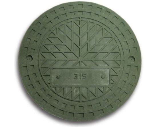 Люк Агросток полимерно-композитный 1.5т (A15) для колодца 315 П (зеленый) 23363 