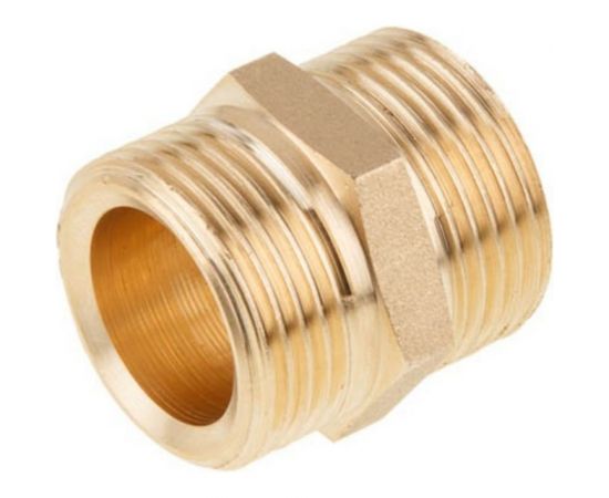 Латунный ниппель AV Engineering наружная-наружная под евроконус 3/4x3/4 AVE309001 