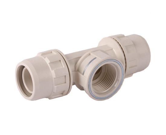 Тройник переходной (20х20 мм; 1/2"") для трубопровода Зубр 51502-20-1/2-20 