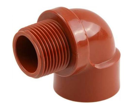 Угольник ПП AV Engineering 3/4"" с внутренней-наружной резьбой, коричневый AVE159019 