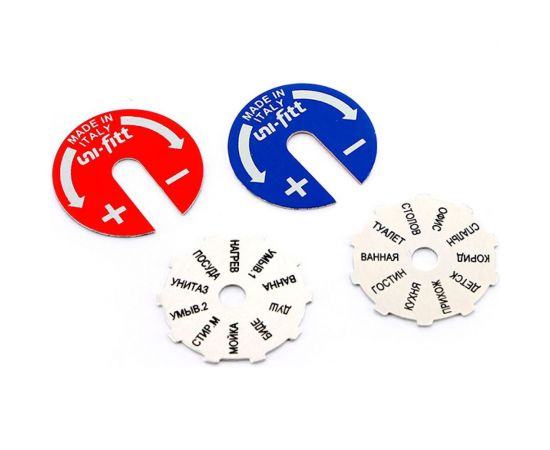 Коллектор Uni-Fitt НВ 3/4"" 3х1/2"" Н 50 мм с выходами под 90, никелированный с вентилями 410N3230 – изображение 2