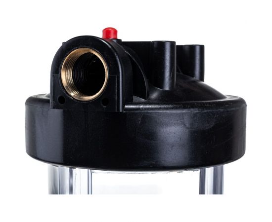 Магистральный фильтр Аквабрайт АБФ-20ББ-ПР подключение латунная резьба 1" ключ в комплекте 33677 – изображение 2