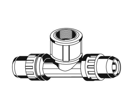 Тройник переходной (20х20 мм; 1/2"") для трубопровода Зубр 51502-20-1/2-20 – изображение 2