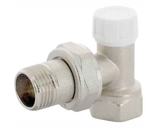 Обратный угловой вентиль ВН 1/2 никелированный с разъёмным соединением Uni-Fitt 175N2000 
