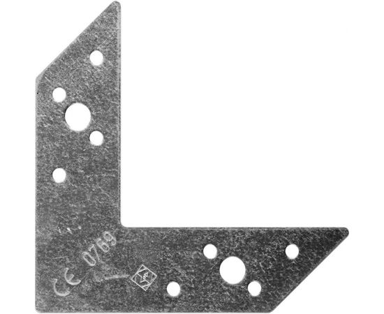 Плоский уголок VORMANN 82х116х30х2 мм, оцинкованный 71 003 000 