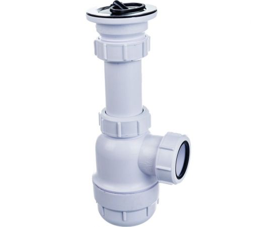 Бутылочный сифон McAlpine 1 1/2""х40 мм, с выпуском 70 мм, нержавеющая решетка, пробкой, MRSK2 