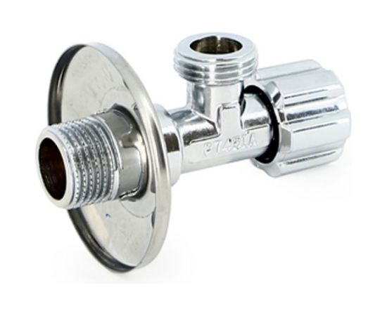 Вентиль для подключения бачков/смесителей Uni-Fitt НН 1/2"", хром 185A2000 