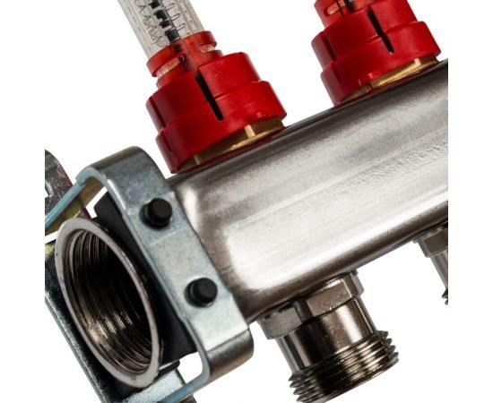 Коллектор из нержавеющей стали с расходомерами STOUT 13 выходов SMS 0917 000013 – изображение 2