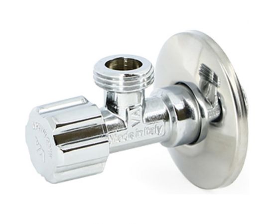 Вентиль для подключения бачков/смесителей Uni-Fitt НН 1/2"", хром 185A2000 – изображение 2