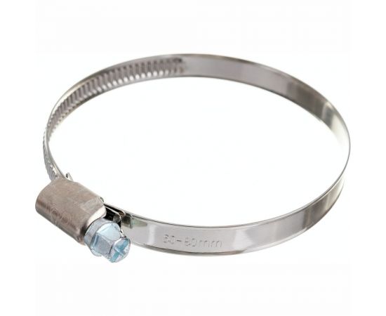 Обжимной хомут Госкреп 9 мм, из нерж. стали, 60-80 мм, 2 шт. 11-0013920 – изображение 2