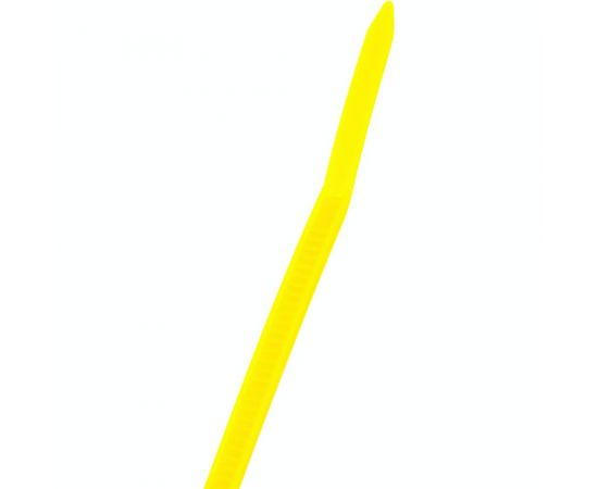 Нейлоновый хомут Зубр МАСТЕР желтый, 3,6 мм x 300 мм, 100 шт 309050-36-300 – изображение 3