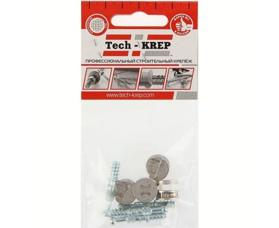 Набор №1 для стяжки фасада для ДСП Tech-Krep 16 мм шурупная резьба штока 127492 – изображение 3