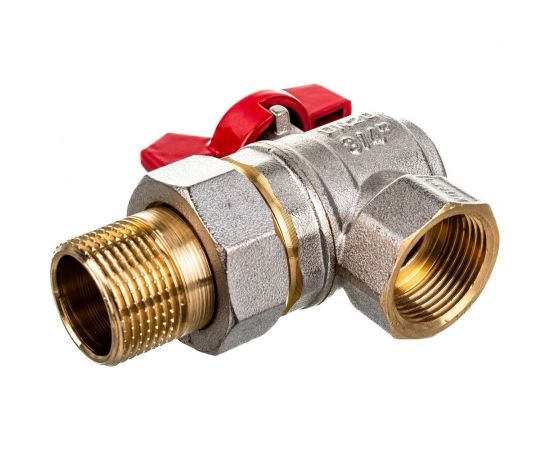 Шаровой кран Terma RED 3/4 угловой с американка 26154 – изображение 4