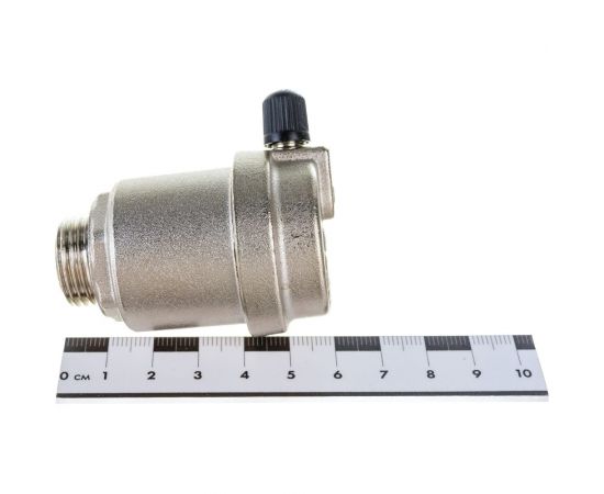 Автоматический воздухоотводчик с нижним подключением и боковым выпуском HP 1/2 никелированный Uni-Fitt 231N2000 – изображение 4