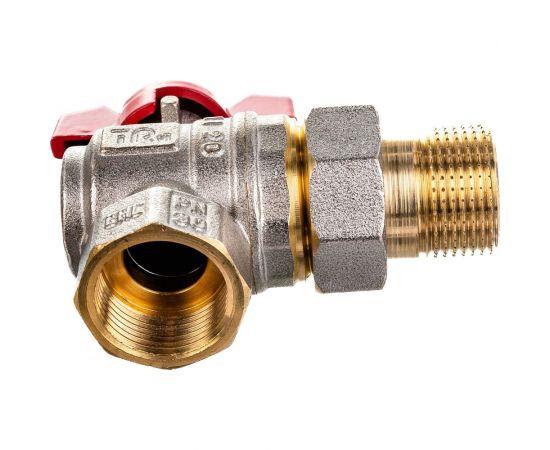 Шаровой кран Terma RED 3/4 угловой с американка 26154 – изображение 5