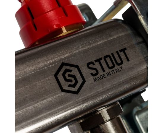 Коллектор из нержавеющей стали с расходомерами STOUT 12 выходов SMS 0917 000012 – изображение 6