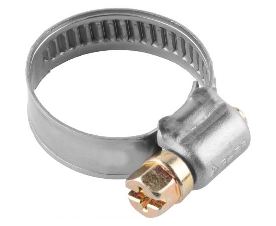 Хомуты Зубр ЭКСПЕРТ из нержавеющей стали с накатной лентой НЛ-9, 10-16мм, 200шт 37820-10-16-200 