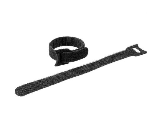 Кабельные стяжки-липучки Зубр черные ВЕЛЬКРО, 16 х 210 мм, 100 шт, нейлоновые, 30932-100 