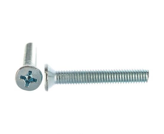 Оцинкованный винт с потайной головкой Стройбат DIN 965 М6x40 мм 40 шт. 2631166 106311 