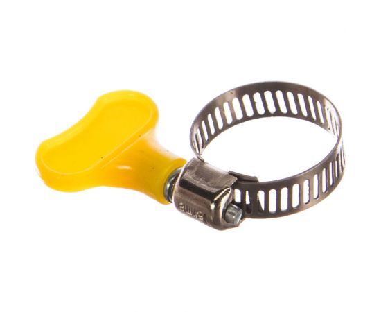 Обжимной хомут, цинк Tech-Krep 16х28 с бабочкой 1шт - хомут 136956 