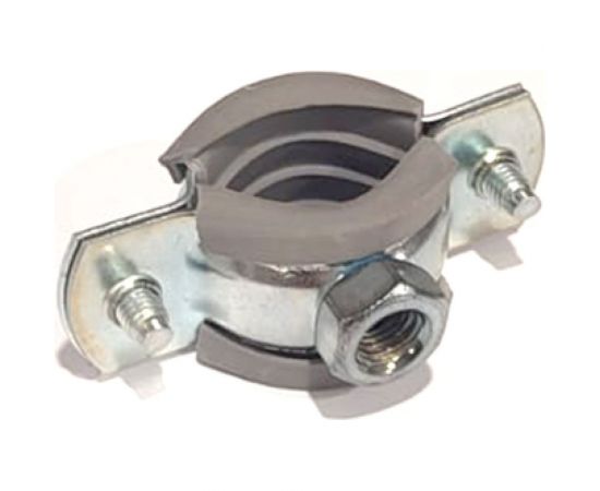 Металлический сантехнический хомут с резиновым уплотнением Хоммет 1/2"" (20-24 мм), М8 GRUS012 